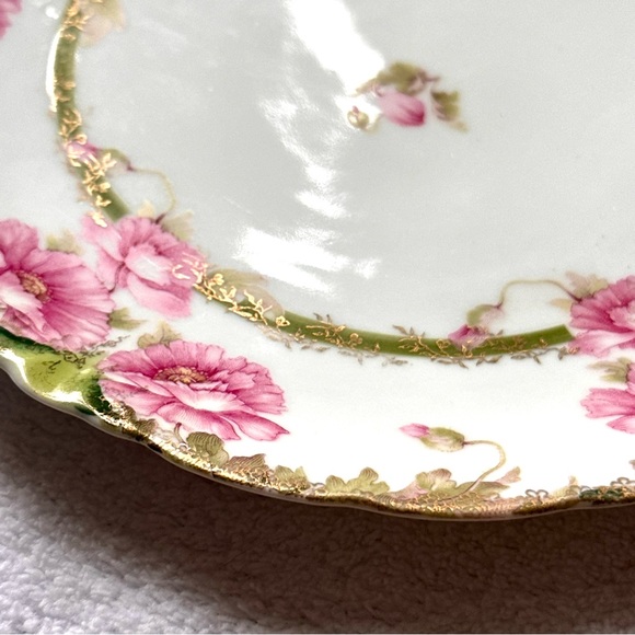 Jaeger & Co J & C Malmaison Germany LIKE NEW Scalloped Edge Floral Plate - Picture 6 of 6